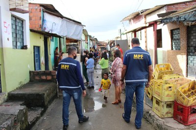 Grupo de trabalho do MPF realiza visita de inspeÃ§Ã£o no bairro do Bom Parto em MaceiÃ³ (AL)