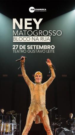 Ney Matogrosso traz show â€˜Bloco na Ruaâ€™ a MaceiÃ³