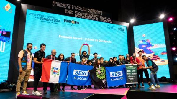 Alagoas conquista 6 trofÃ©us no Festival Sesi de RobÃ³tica