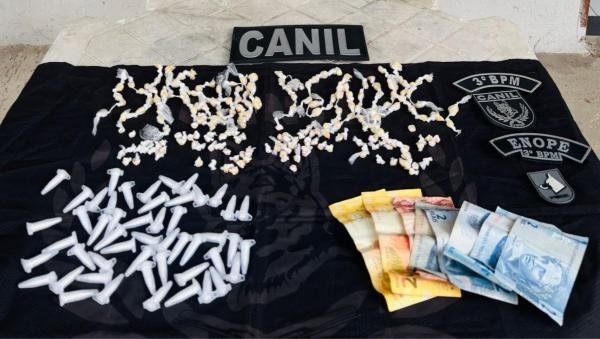 PM apreende mais de 650 porções de drogas prontas para comercialização em Arapiraca