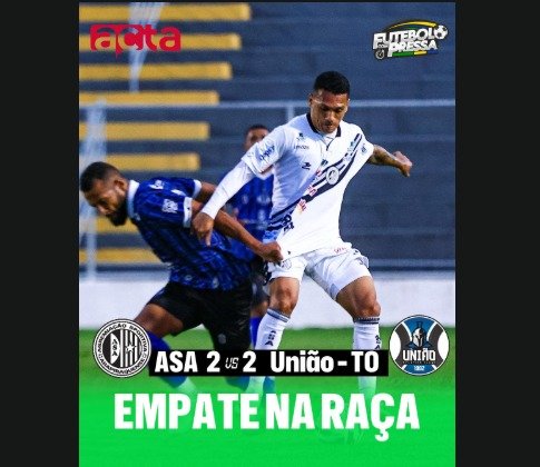 ASA evita derrota no apagar das luzes e arranca empate heroico contra o União-TO