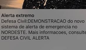 Alerta da Defesa Civil é acionado em celulares em Alagoas