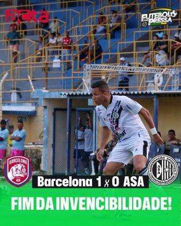 ASA perde a primeira! Barcelona de Ilhéus faz 1 a 0 e derruba invencibilidade do Fantasma na Série D