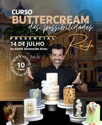 Confeiteiro de Penedo leva seu talento a Recife com curso exclusivo de Buttercream