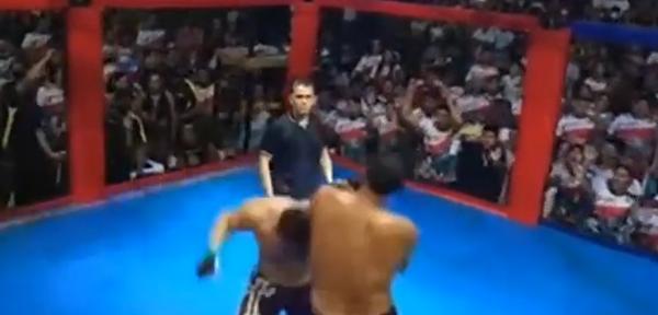Amazonas: Prefeito leva briga polÃ­tica para luta de MMA e apanha de ex-vereador